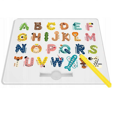 Magnetic Letter Board - 2 In 1 Alphabet Magnets Tracing Board