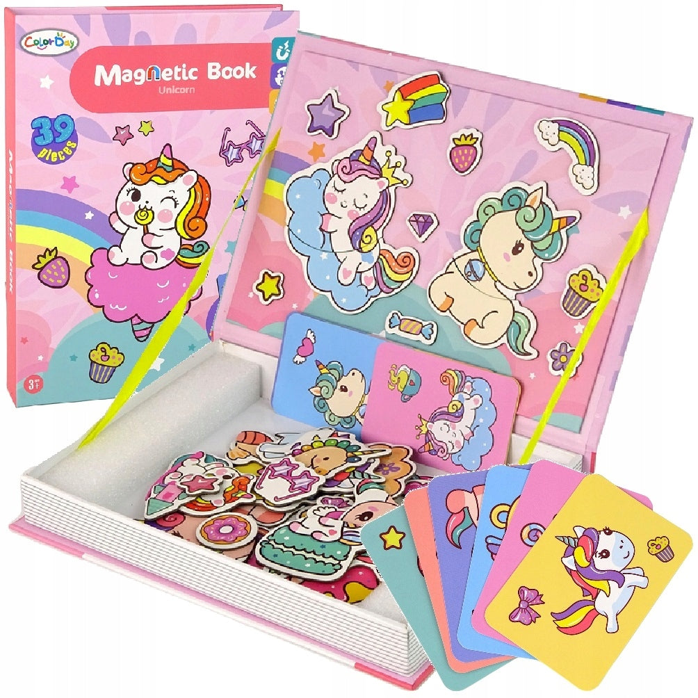 Color Day Magnetic Book Unicorn - 39 Pieces