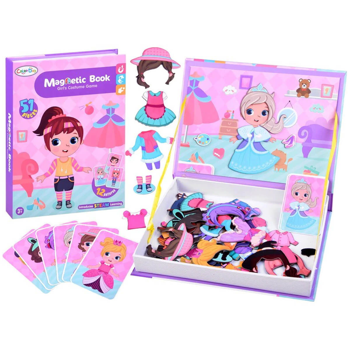 Magnetic Girl`s Custome Puzzle Book – 51 Pieces