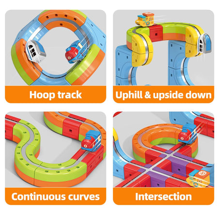 Magnetic Train Puzzle Track Set 32 Pieces