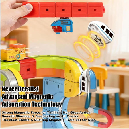 Magnetic Train Puzzle Track Set 32 Pieces