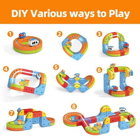 Magnetic Train Puzzle Track Set 32 Pieces