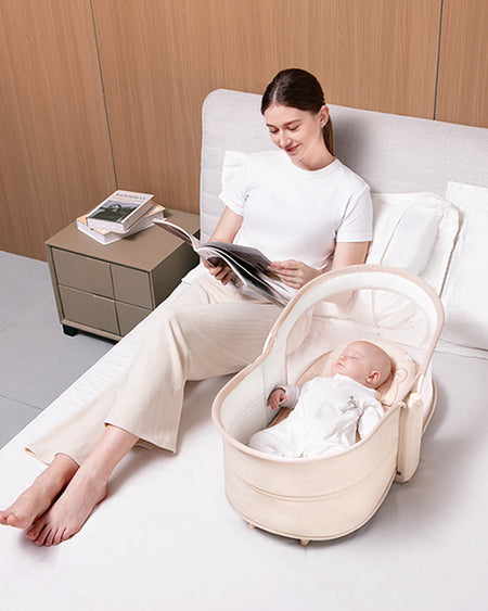 Mastela 4In1 Deluxe Multi Functional Bassinet Beige - 9855