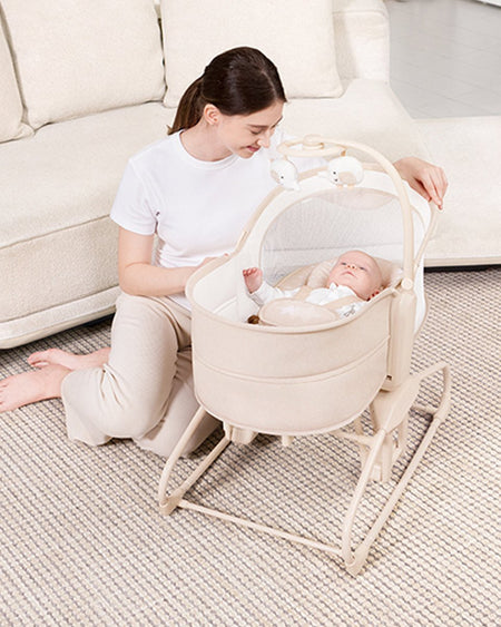 Mastela 4In1 Deluxe Multi Functional Bassinet Beige - 9855