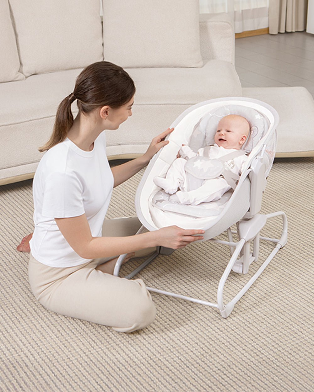 Mastela 4In1 Deluxe Multi Functional Bassinet White - 9877