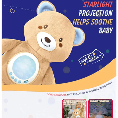 Multi-Effects Musical Starry Light Projection Bear