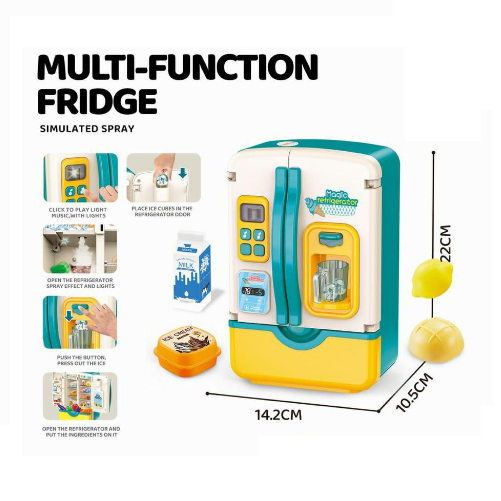 Multi-Function Fridge Toy Set – 39-Piece Interactive Play Kitchen