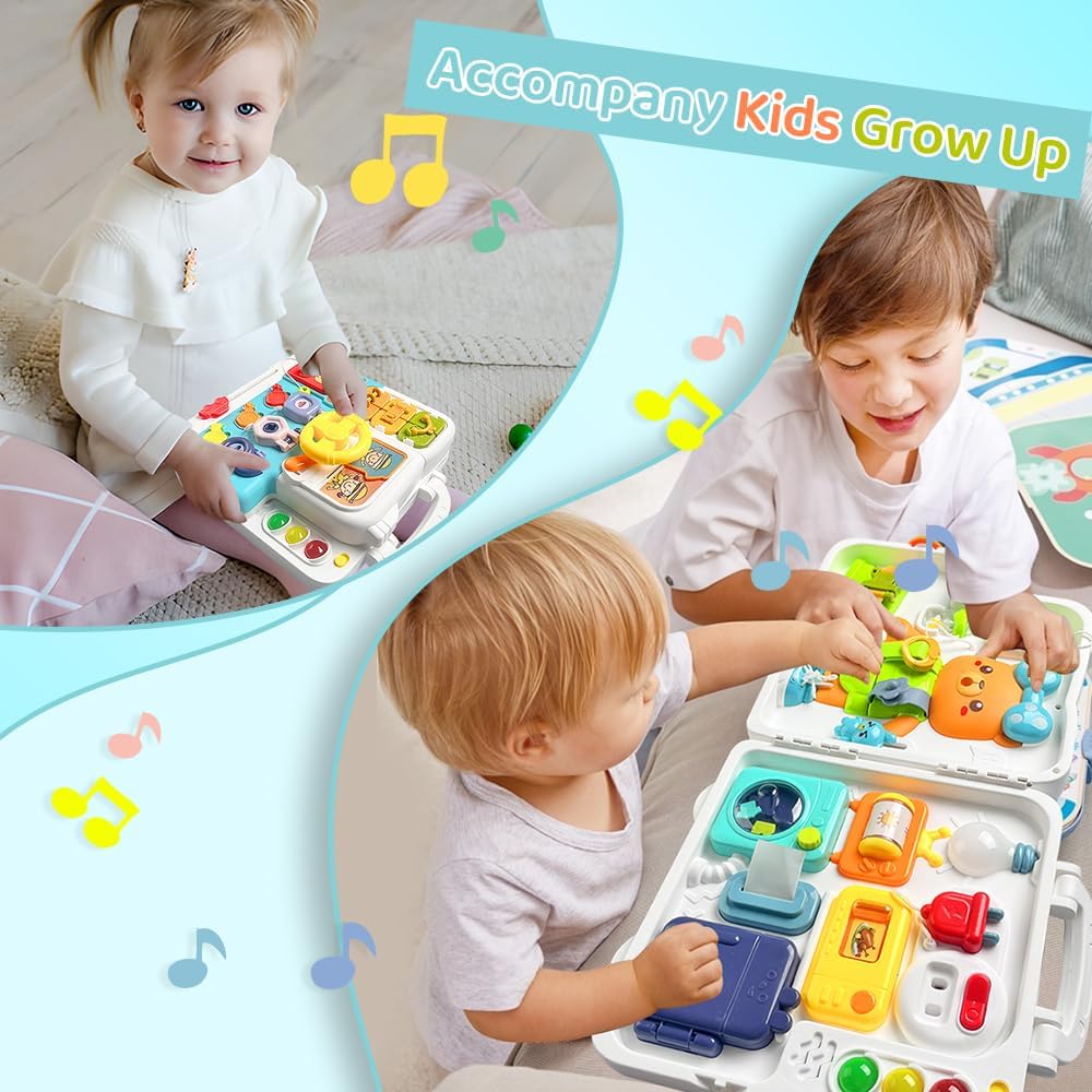 Multifunctional Busy and Sensory Board with Light and Sound