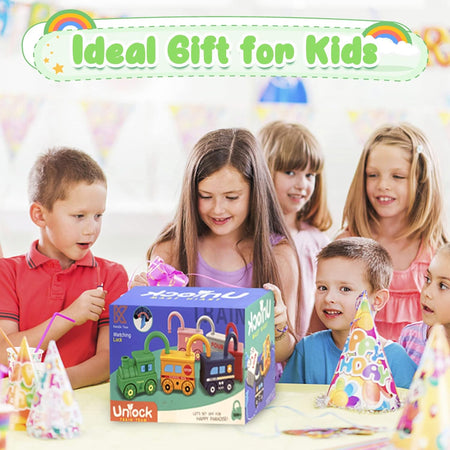 Number Recognition Matching Lock and Key Train Set – 6 pieces