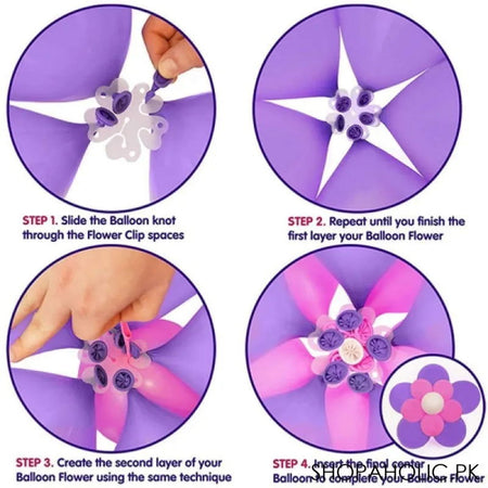 (Pack Of 10) Birthday Decorating Flower Balloon Strip 