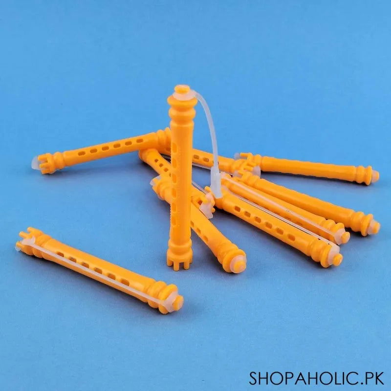 (Pack of 10) Plastic Roller for Hair Curling 