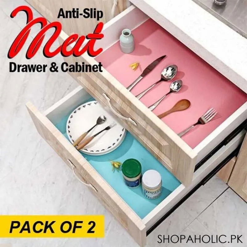 (Pack of 2) Anti Slip Mat for Drawer and Cabinet 
