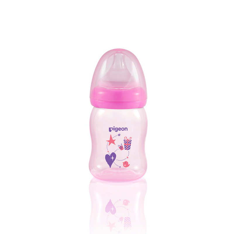 Pigeon Clear PP Bottle 160 ml, Pink - A78181