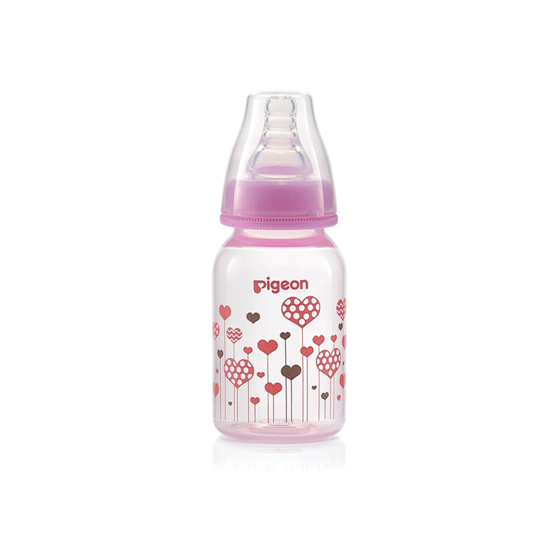 Pigeon Flexible Feeder Clear RPP 120 ml, Pink - A79226