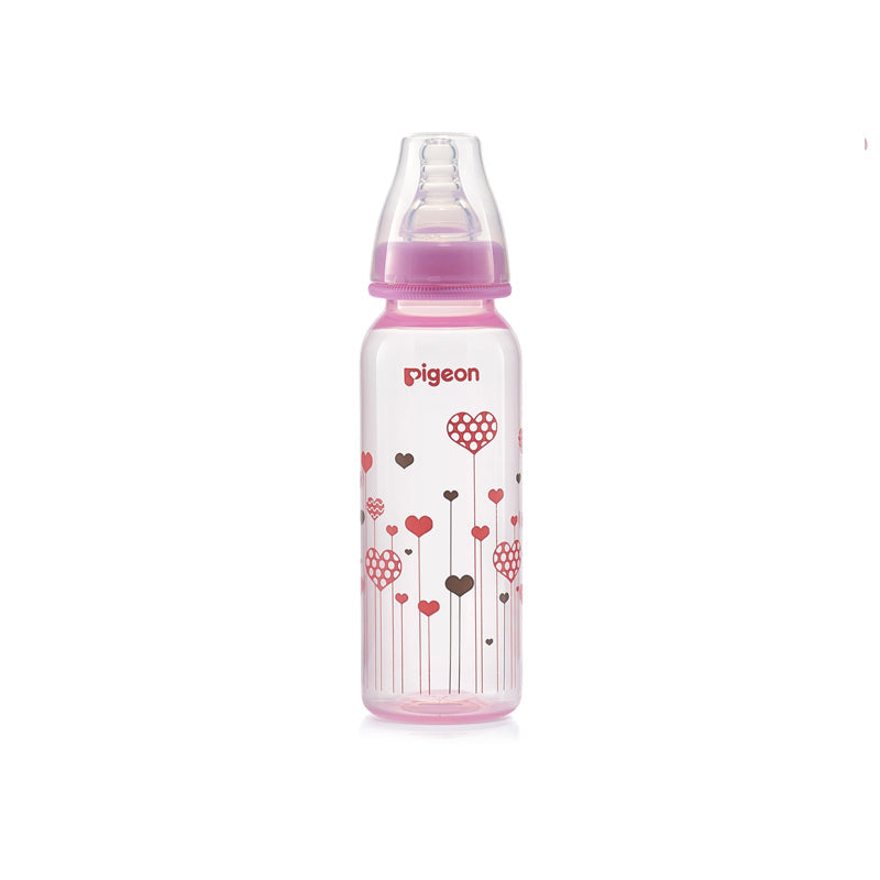 Pigeon Flexible Feeder Clear RPP 240 ml, Pink - A79228