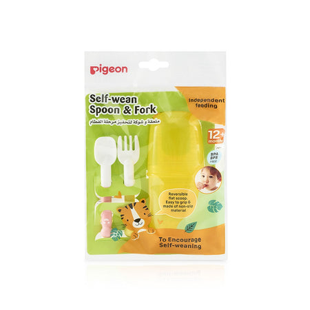 Pigeon Self-Wean Spoon &amp; Fork Set-D79684