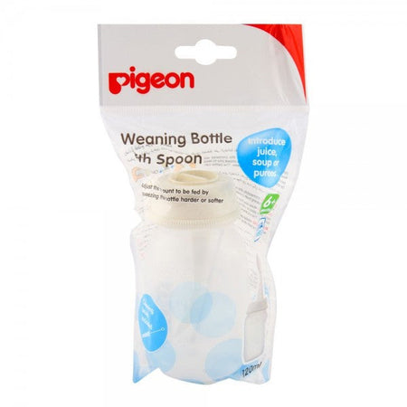 Pigeon Weaning Bottle With Spoon 120 ml - D328