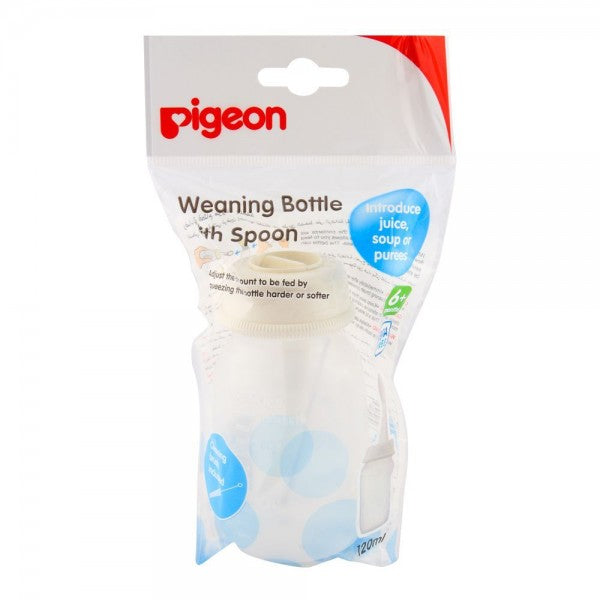 Pigeon Weaning Bottle With Spoon 120 ml - D328