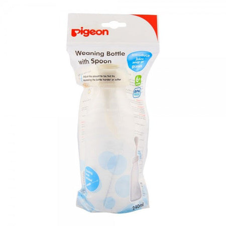 Pigeon Weaning Bottle With Spoon 240 ml - D329