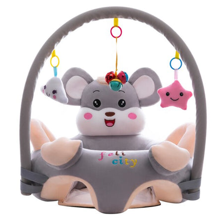 Baby Character Floor Seat With Toy Bar