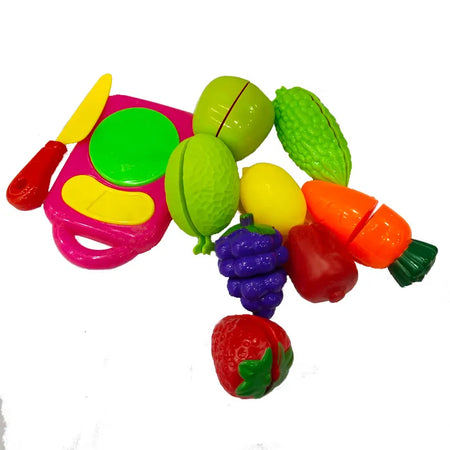 Pretend Play - Fruits/Vegetables Cutting Set - 10 Pieces
