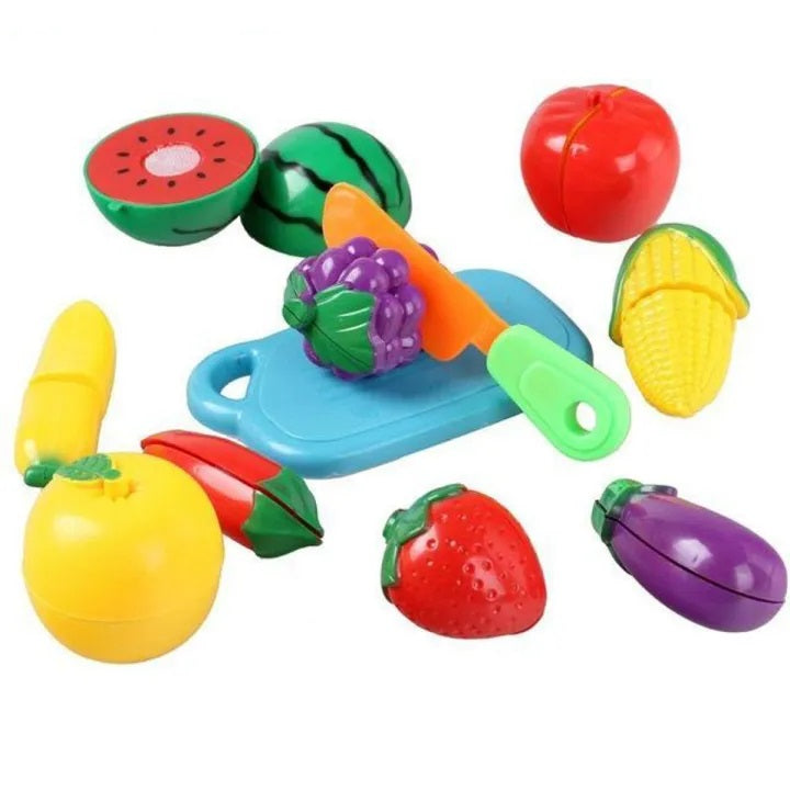 Pretend Play - Fruits/Vegetables Cutting Set - 10 Pieces