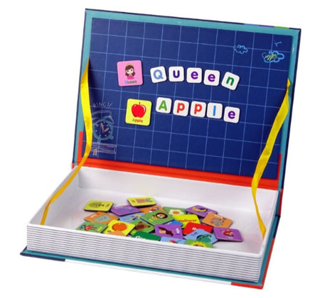 Magnetic Puzzle Book Board 134 pieces - Alphabet Theme