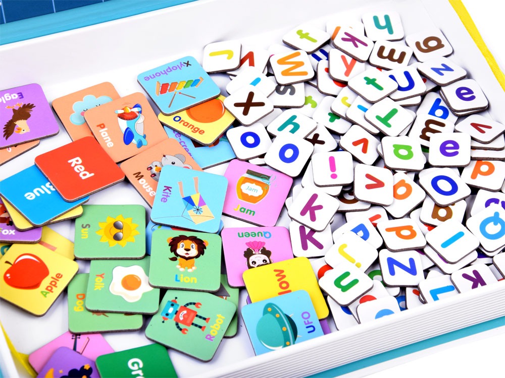 Magnetic Puzzle Book Board 134 pieces - Alphabet Theme