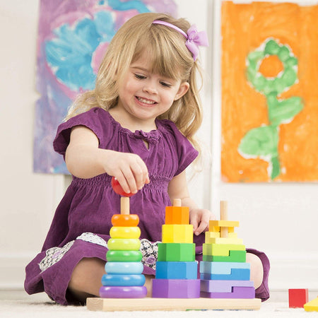 Rainbow Three Column Tower Wooden