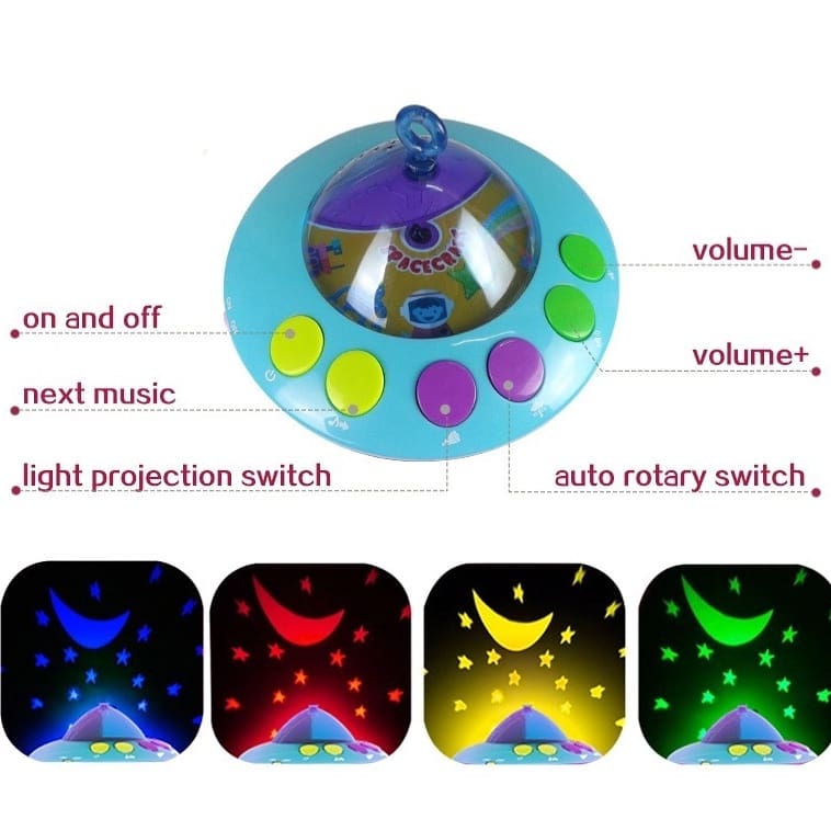 Huanger Remote Control Musical Cot Mobile
