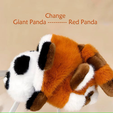 Reversible Stuffed Animal Plush Fox to Panda