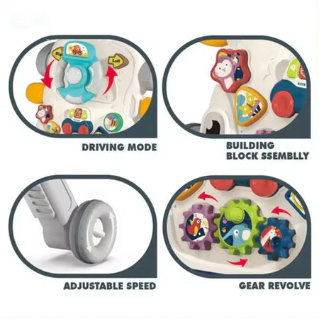 6 In 1 Activity Walker For Toddlers Blue