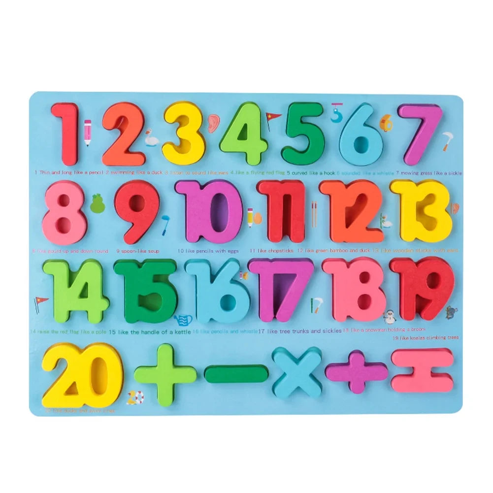 Chunky Number 123 Wooden Puzzle
