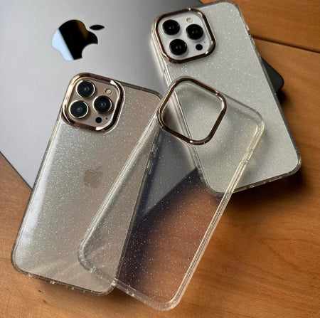 Transparent Crystal Shimmer iPhone Case Cover