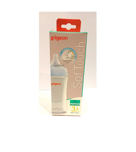 Softouch 3 WN Feeder PP 240ML Logo - A79453