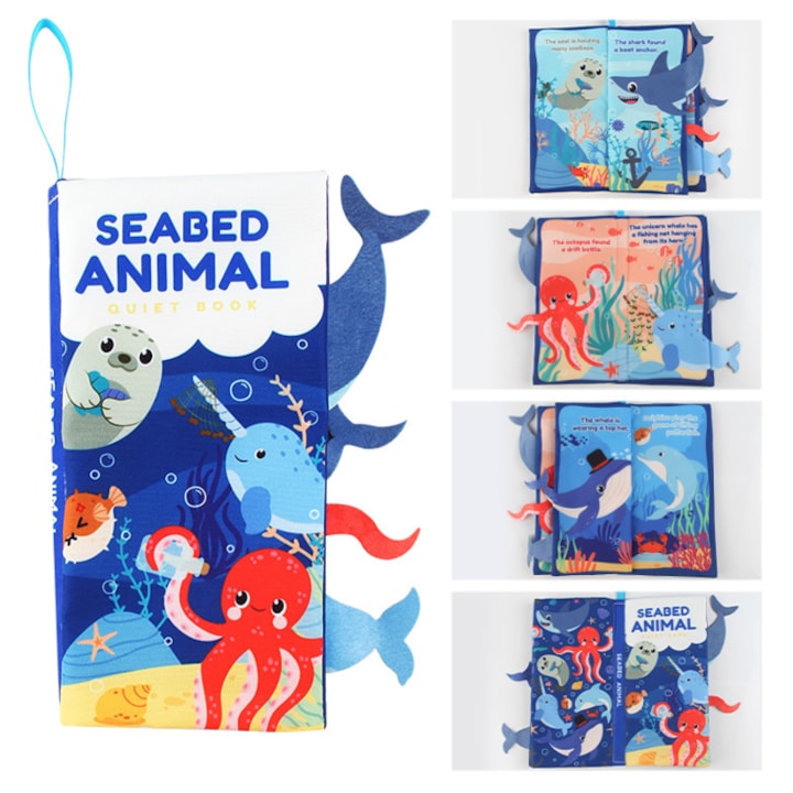 Learning Soft Book for Toddlers | Baby 3D Cloth Book | Seabed Animal