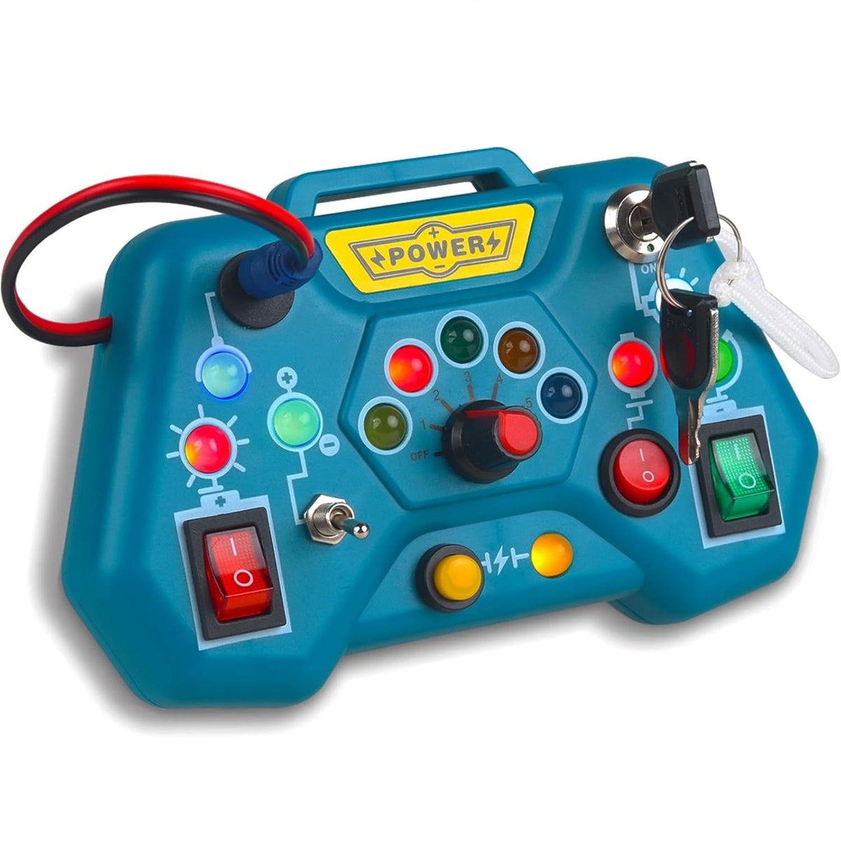 Sensory Activity Busy Board LED Light Switch Game
