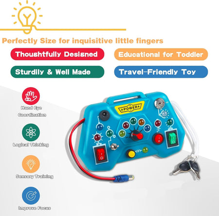 Sensory Activity Busy Board LED Light Switch Game