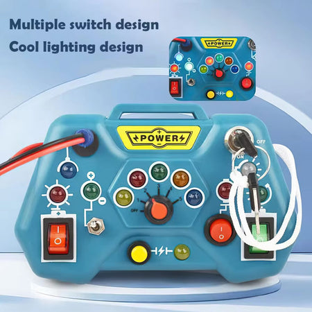 Sensory Activity Busy Board LED Light Switch Game