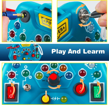 Sensory Activity Busy Board LED Light Switch Game