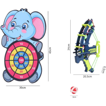 Shooting Archery Elephant Shape Dartboard Target With Multiple Sticky Balls