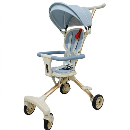 Smart Portable Compact Buggy Stroller Light Blue - F11