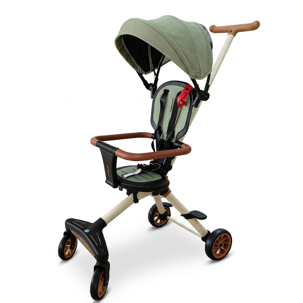 Smart Portable Compact Buggy Stroller Green - F11