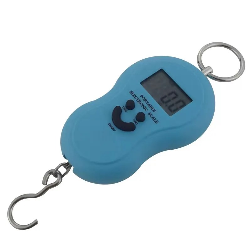 Smiling Face Portable Hanging Fishing Scale Luggage Scale for Travel 50kg image 4