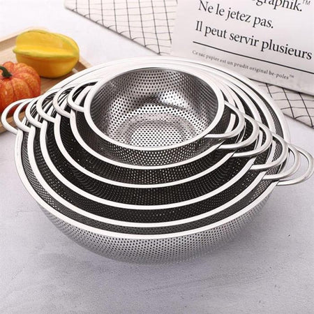 Stainless Steel Colander Basket – Durable Rice Strainer & Multipurpose Kitchen Drainer main image