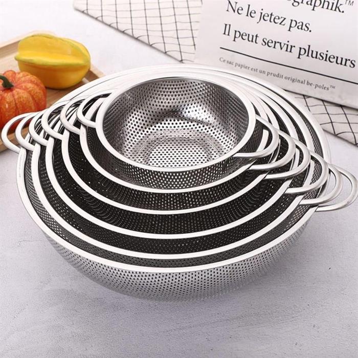 Stainless Steel Colander Basket – Durable Rice Strainer & Multipurpose Kitchen Drainer main image