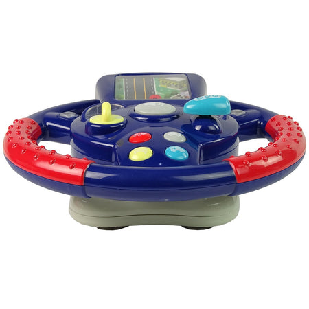 Steering Wheel Driving Simulator With Sound and Light Effects