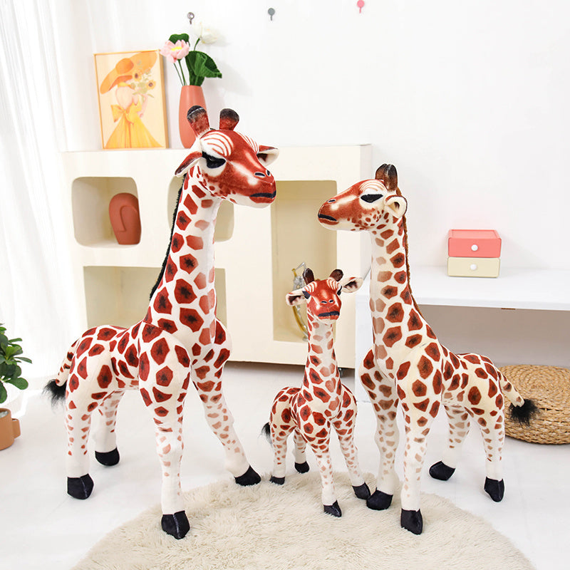 Stuffed Madagascar Giraffe Plush Toy Sika Deer