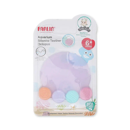 Farlin Silicone Teether – Pink Octopus - BB-20009