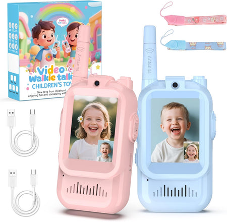 TalkiGo Mini Rechargeable Video Walkie Talkies for Kids (Pack Of 2)